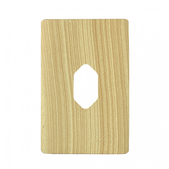 Placa p/ 1 Tomada Vertical 4x2 - Novara Maple